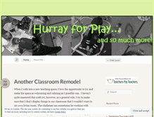 Tablet Screenshot of hurrayforplay.com